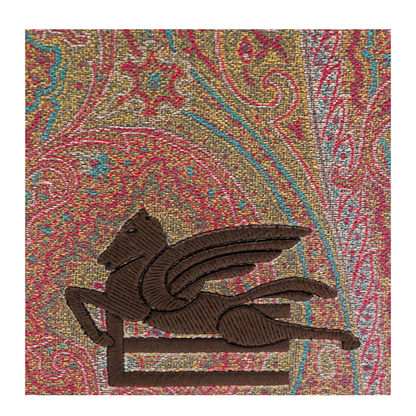 Jacquard Clutch Bag - Brown