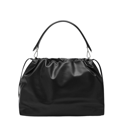 Flux Maxi Messenger Leather Black
