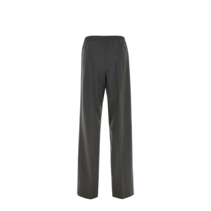 Dark Grey Stretch Wool Pant