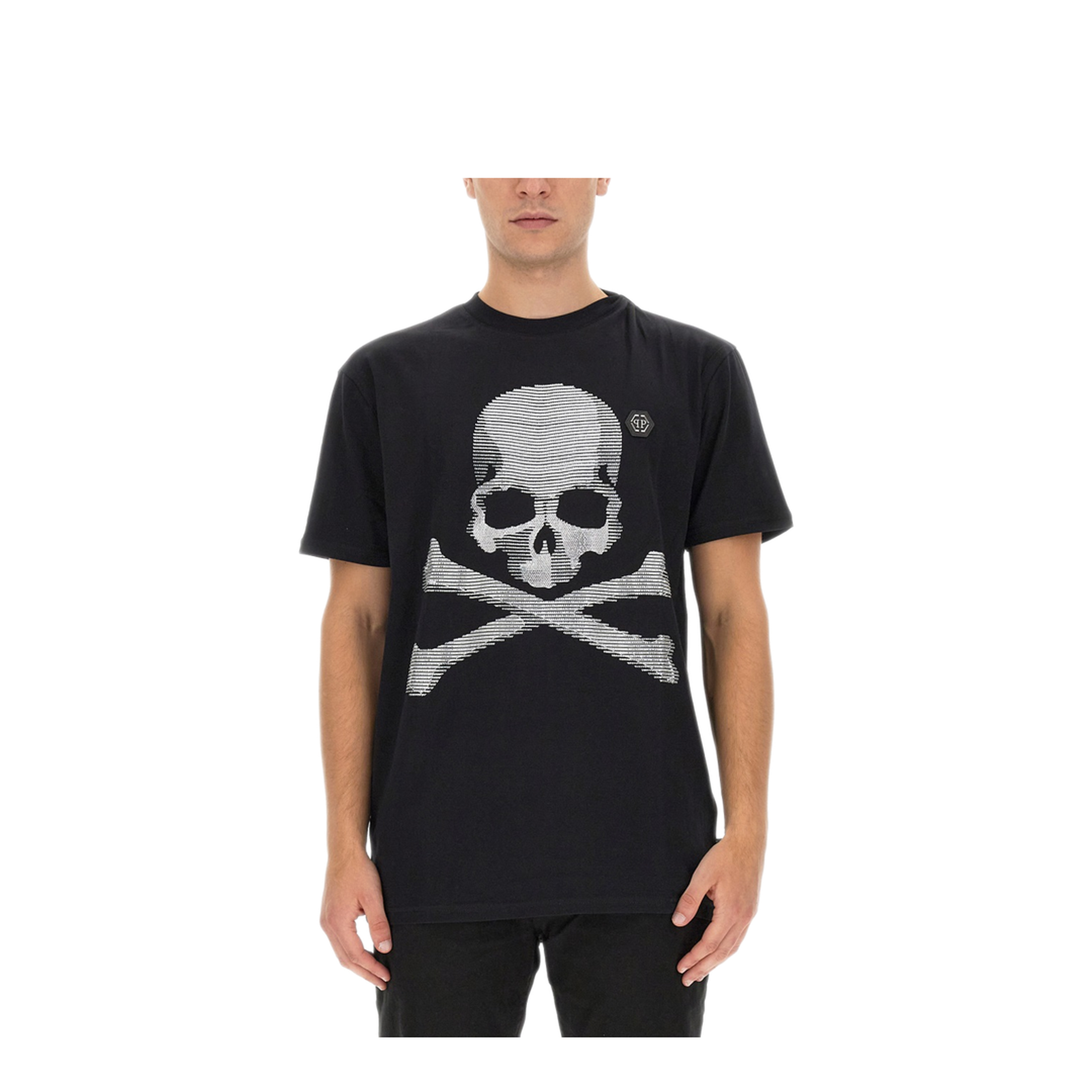 MAYFEYR - PHILIPP PLEIN - T Shirt With Rhinestones - MTK6188PJY002N02