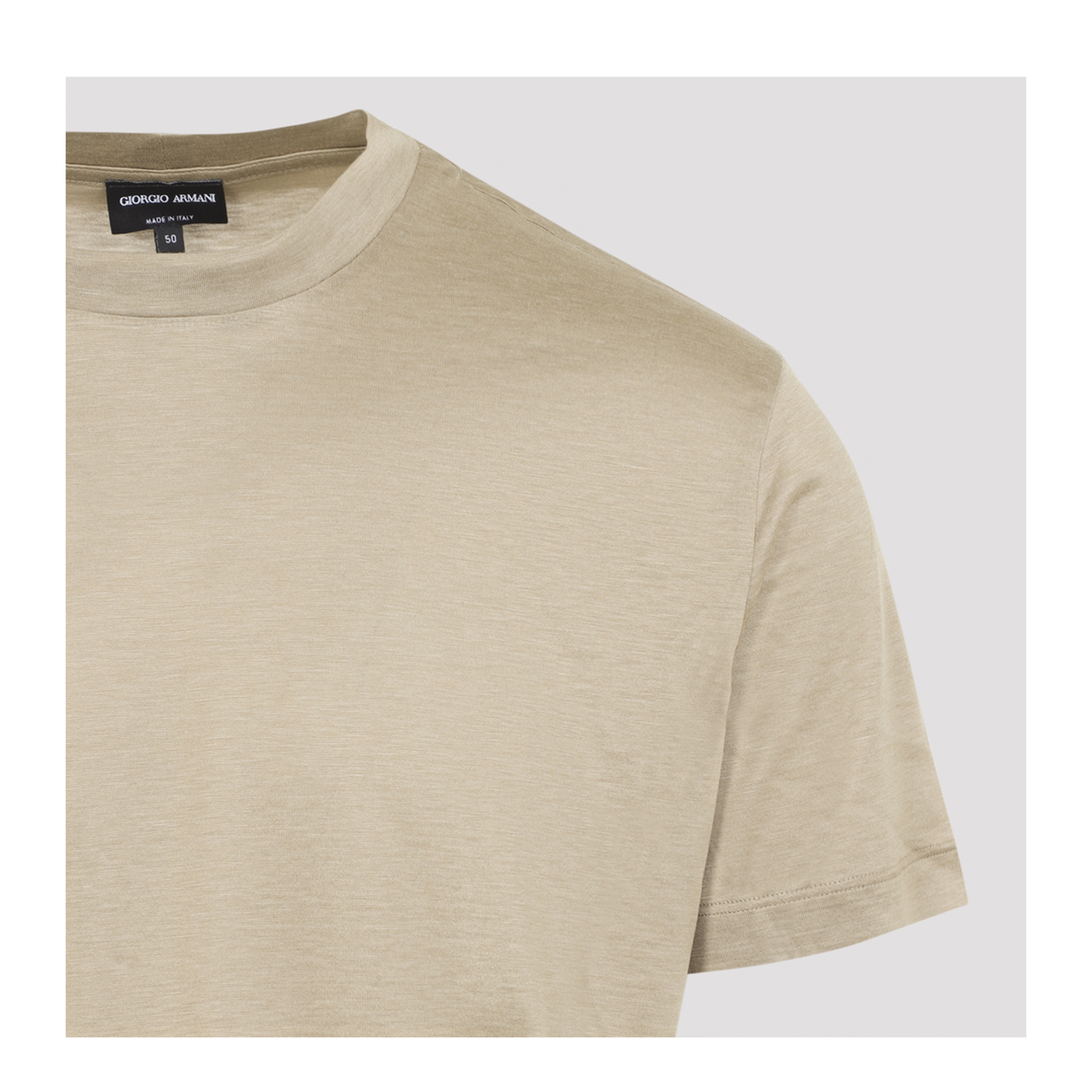 MAYFEYR - GIORGIO ARMANI - Sabbia Silk T Shirt - 3KSM77SJZHZU8048