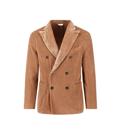 Velvet Double-breasted Jacket