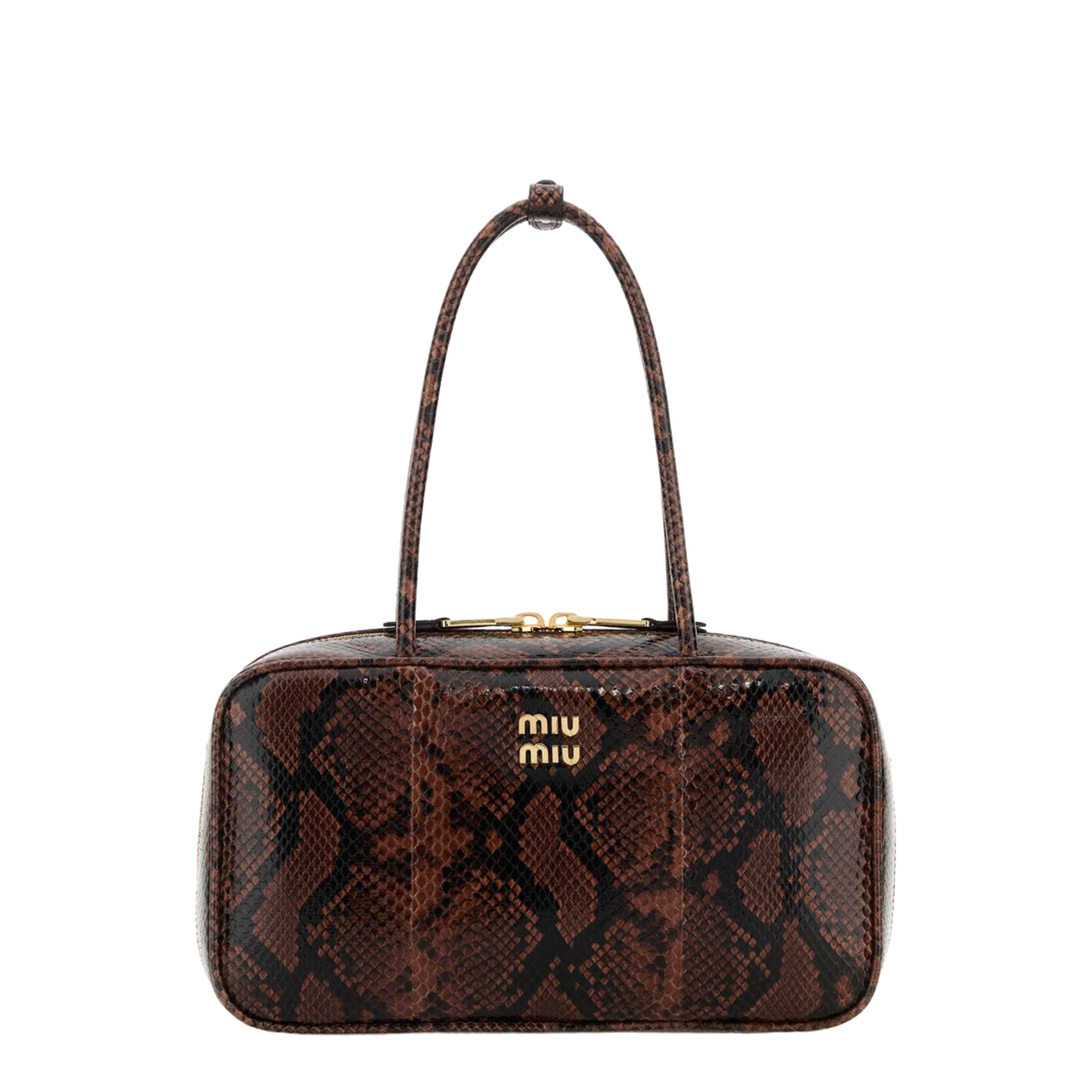 Printed Leather Beau Shoulder Bag