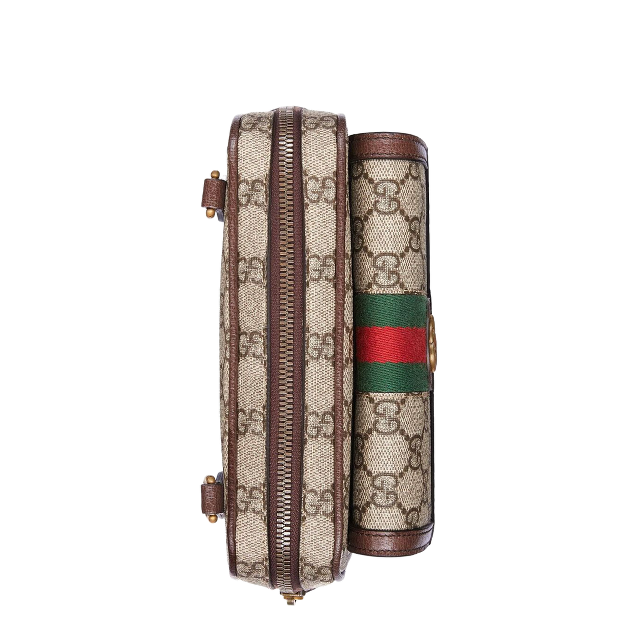 Ophidia Mini Canvas Bag - Beige