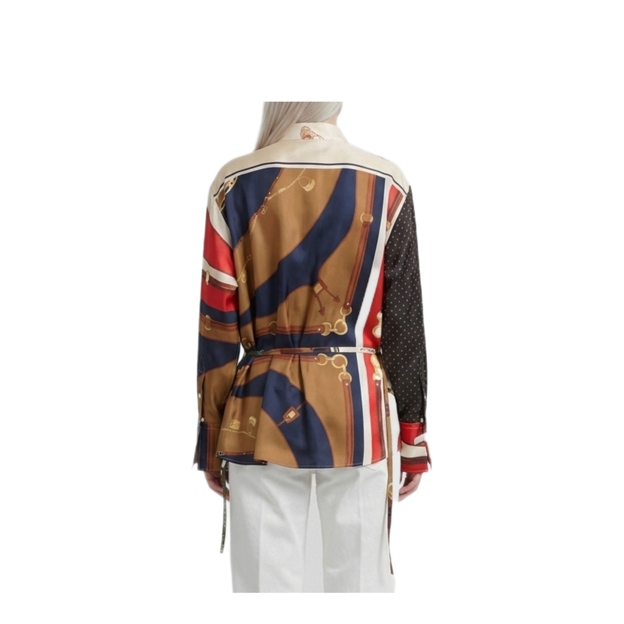 MAYFEYR - Celine - Oversized Shirt In Printed Silk Twill - RC0MF4Y4514ML