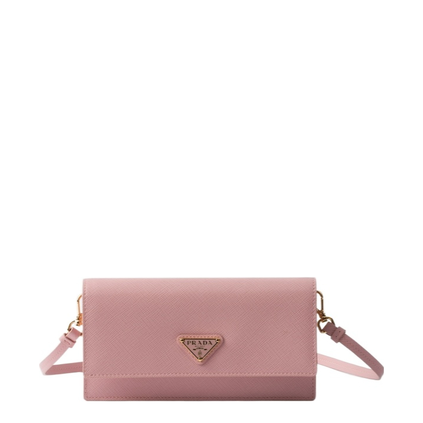 Pink Leather Clutch