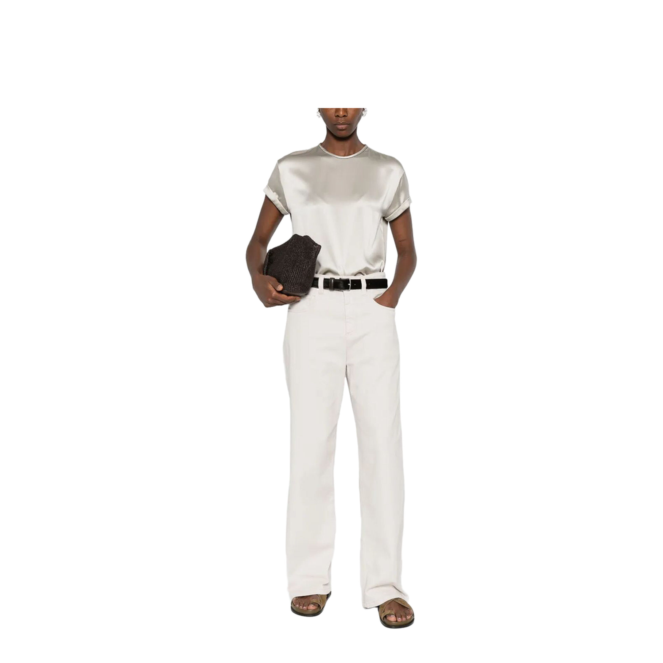 Silk Crewneck T-Shirt