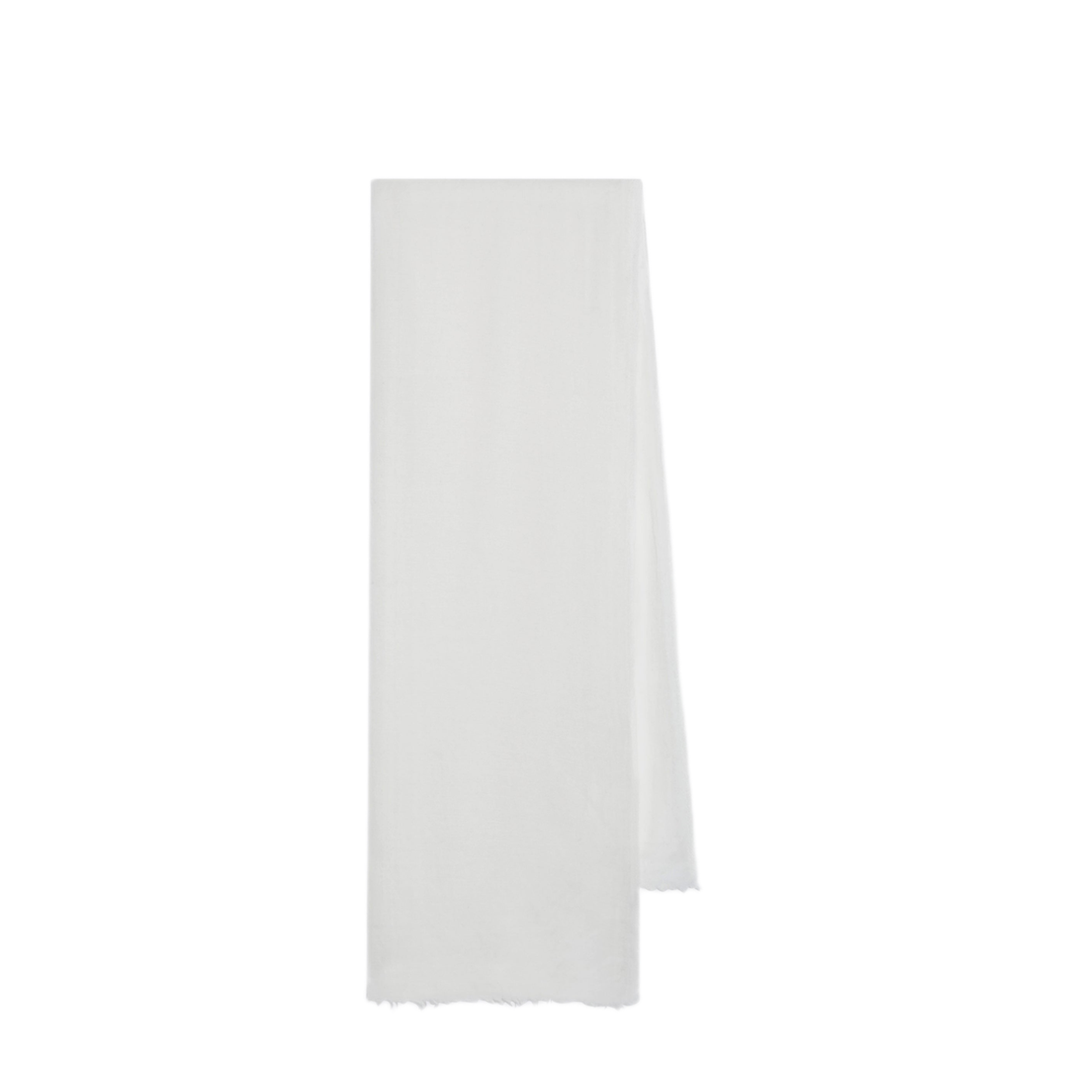 MAYFEYR - Destin - White Silk And Cashmere Blend Scarf - EMMEUNWOWHT