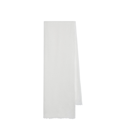 MAYFEYR - Destin - White Silk And Cashmere Blend Scarf - EMMEUNWOWHT