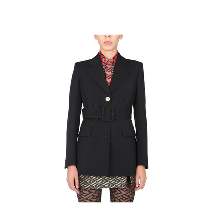 Jacket With Medusa Button
