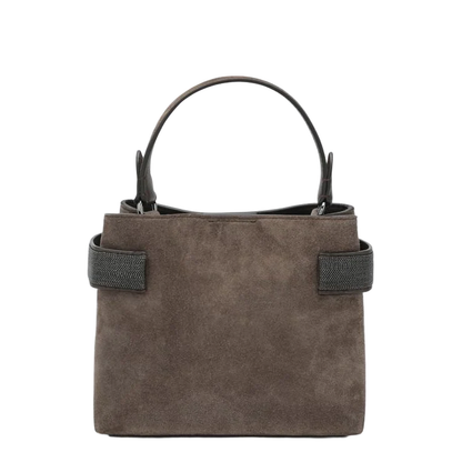 Top-Handle Essence Small Bag With Precious Bands