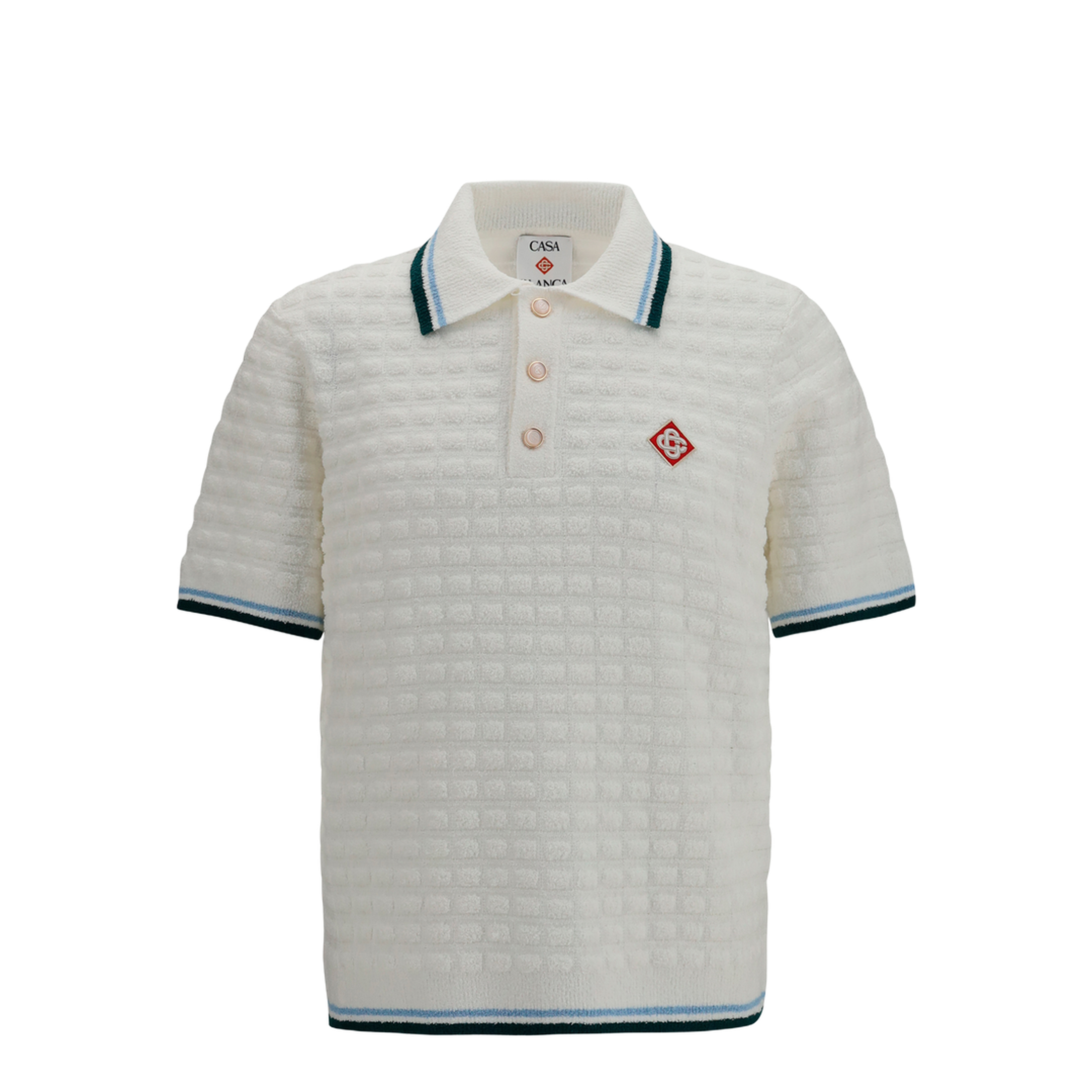 MAYFEYR - Casablanca - Short-Sleeve Bouclé Polo - MPF26KW99901