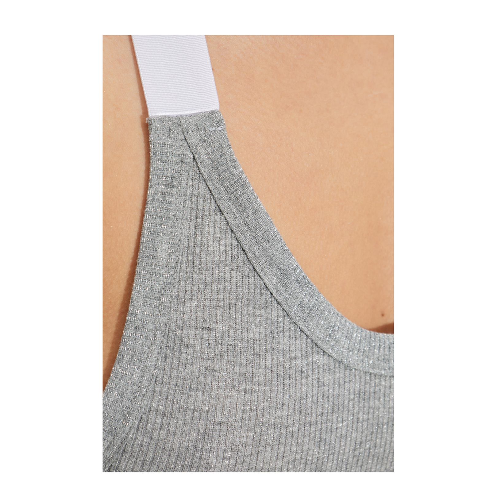 Ribbed Off-Shoulder Dress