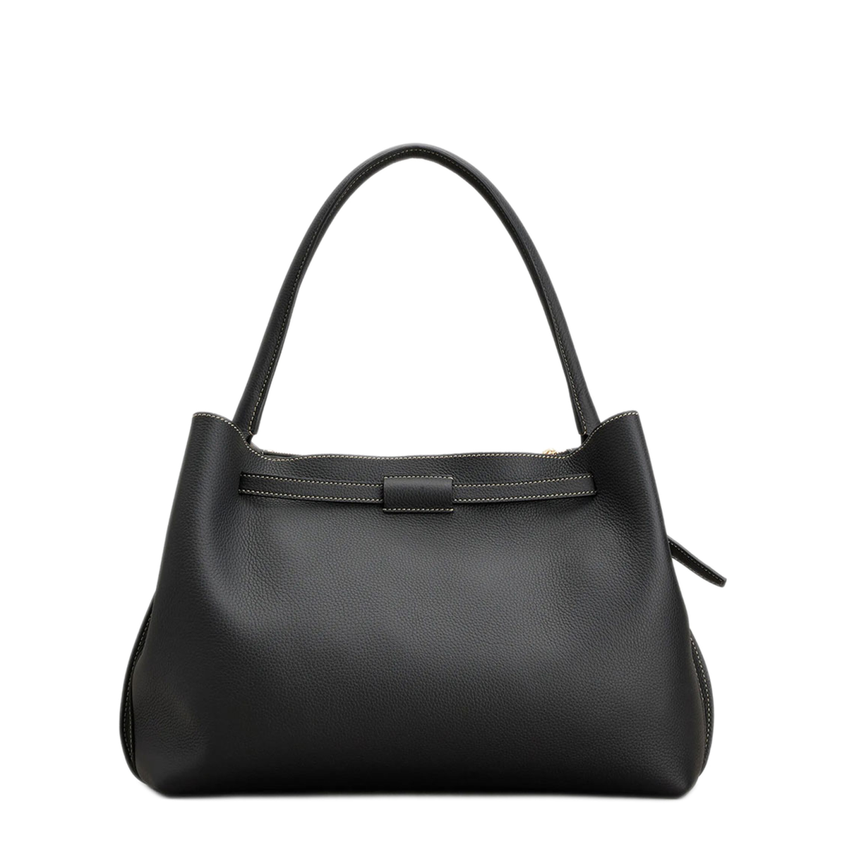 T Timeless Small Calfskin Top-Handle Bag - Black