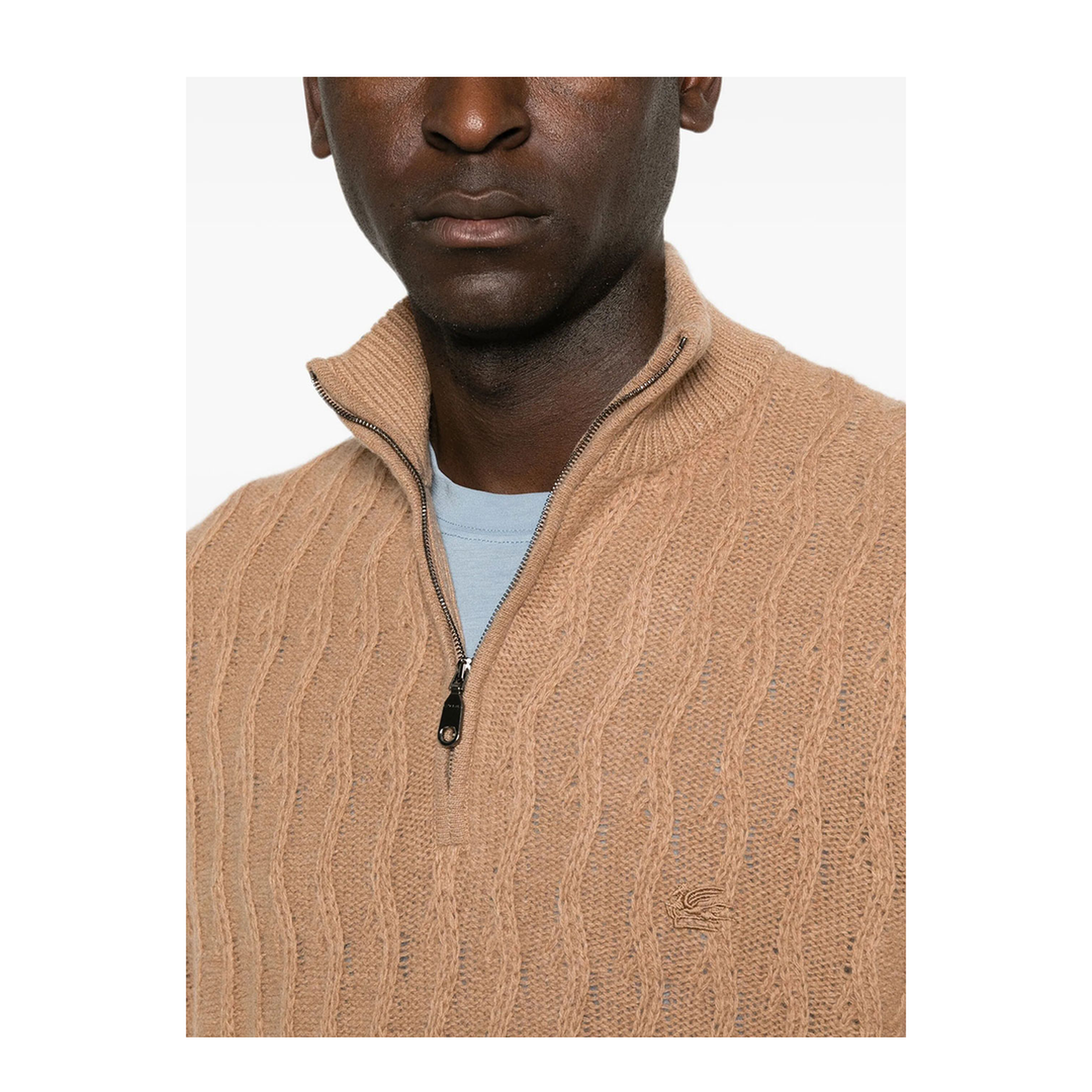 MAYFEYR - Etro - Roma Cashmere Quarter-Zip Jumper - MRKF0115AU12P