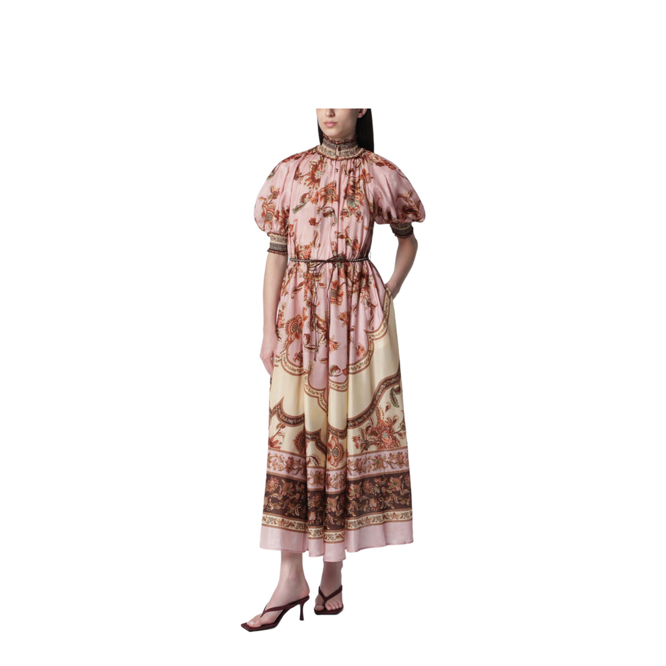 zimmermann dress purple NWOT $1,950 Zimmermann Kaleidoscope Celestial Bell Sleeve Silk Linen Mini  Dress