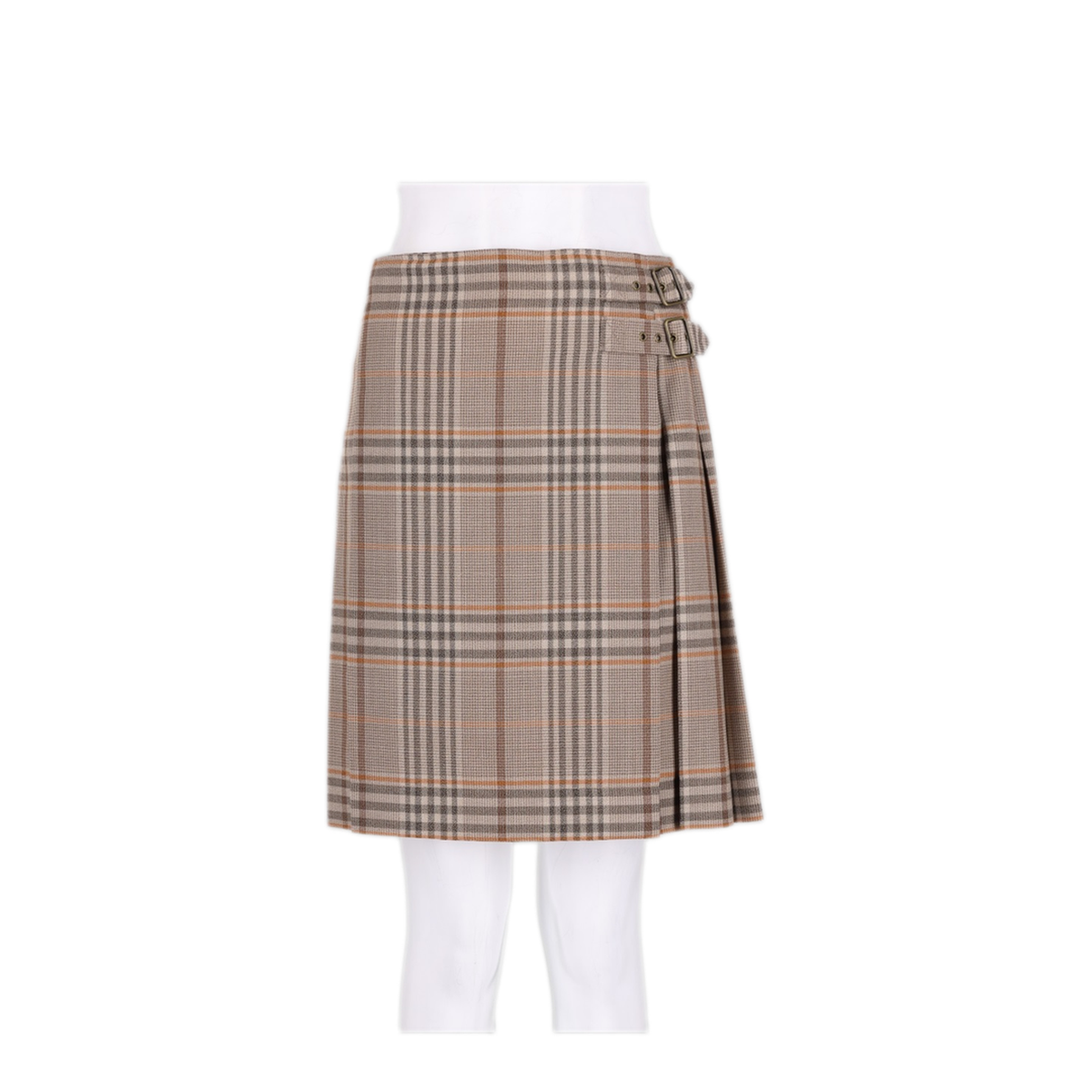 Embroidered Wool Skirt