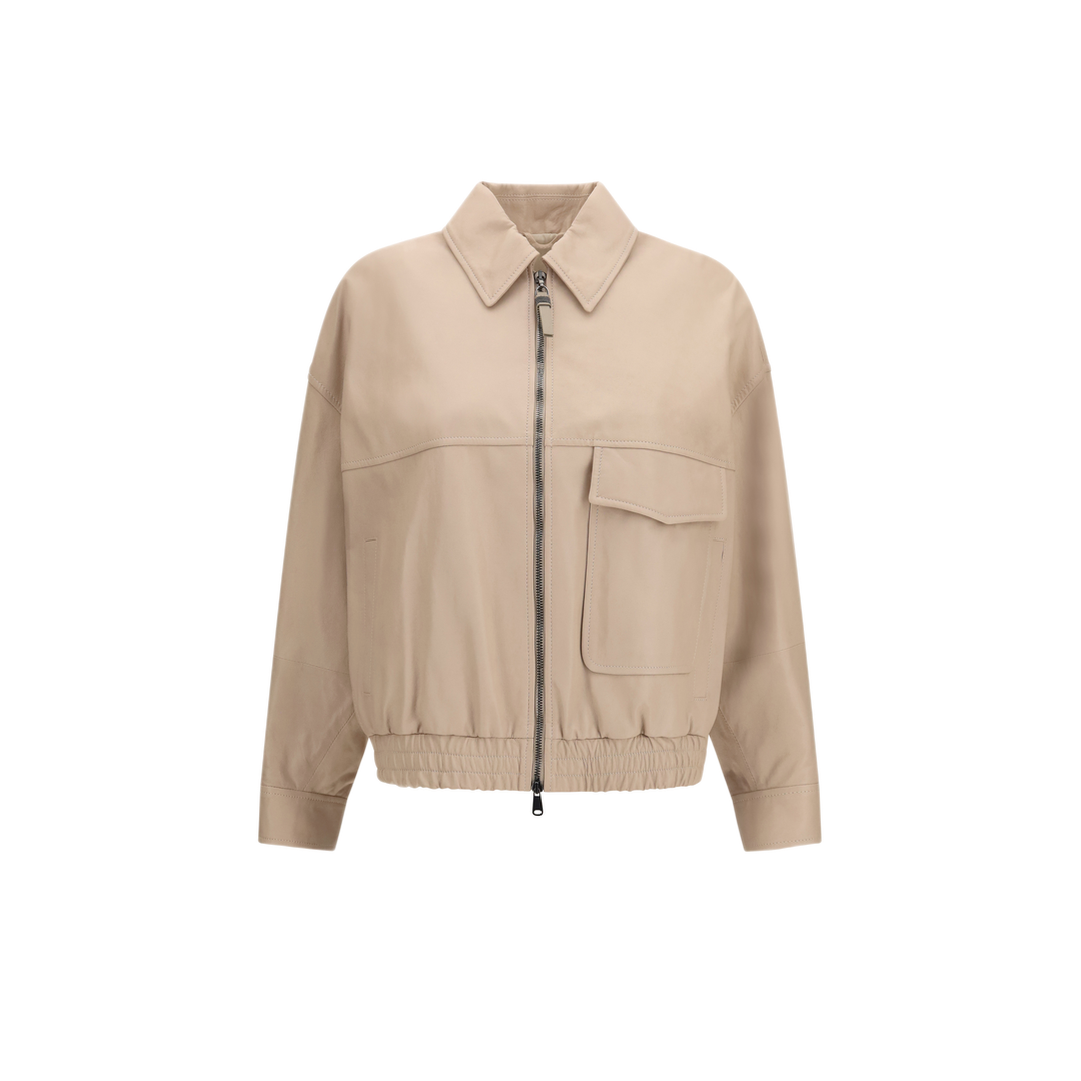 MAYFEYR - Brunello Cucinelli - Glossy Nappa Jacket With Monili - MPPAH7661