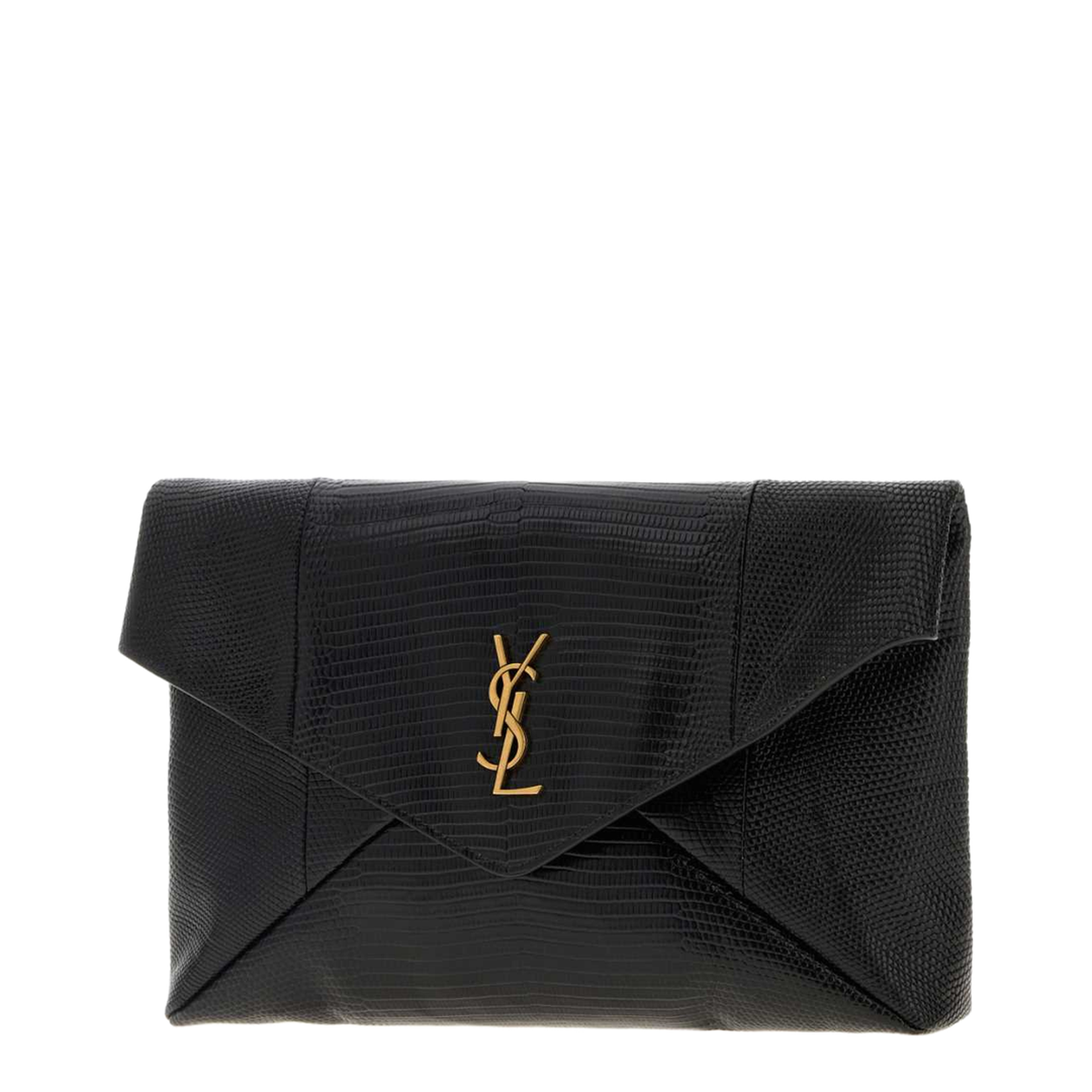 Black Leather Clutch