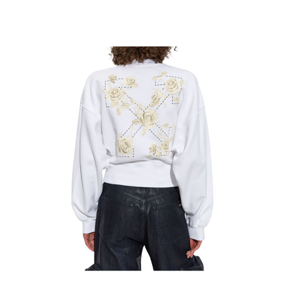 Roses Arrows Cropped Sweatshirt
