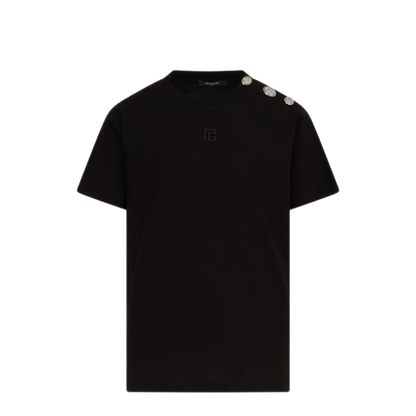MAYFEYR - Balmain - T Shirt With Logo - BY8R11Z3672930BC