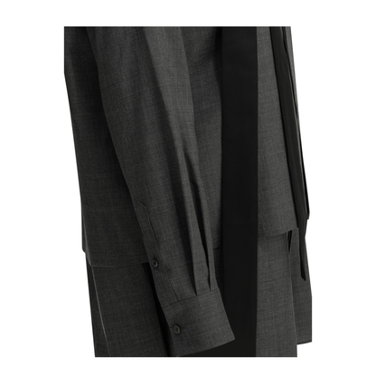 MAYFEYR - Sacai - Short Wool Shirtdress - 2608566301