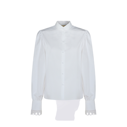 White Cotton Poplin Shirt