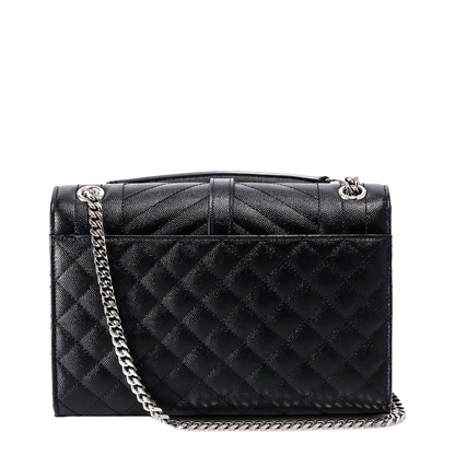 Loulou Large Leather Crossbody Bags - Black