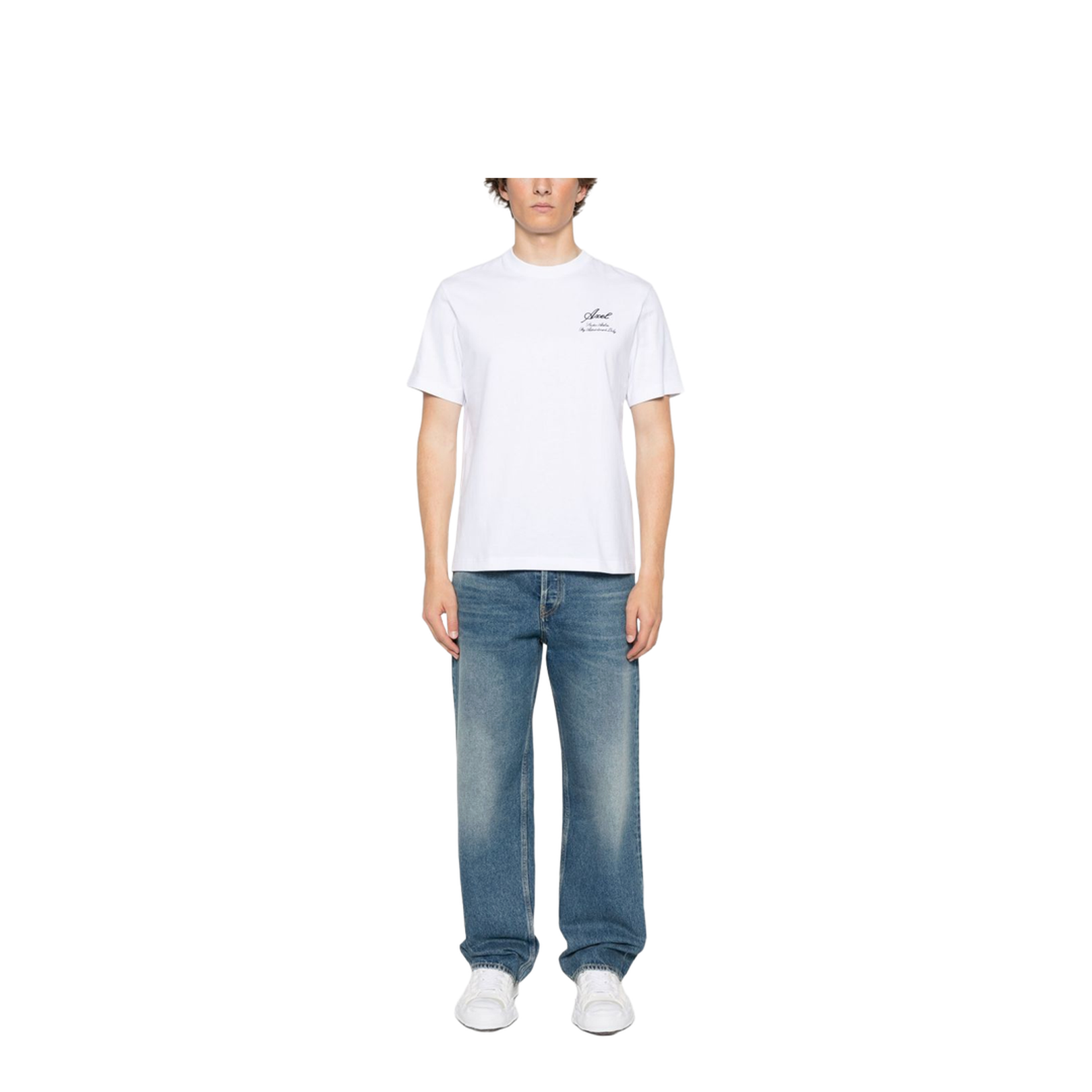 Blue Medium Wash Loose Jeans