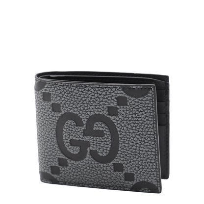 Maxi Leather GG Bi-Fold Wallet - Black
