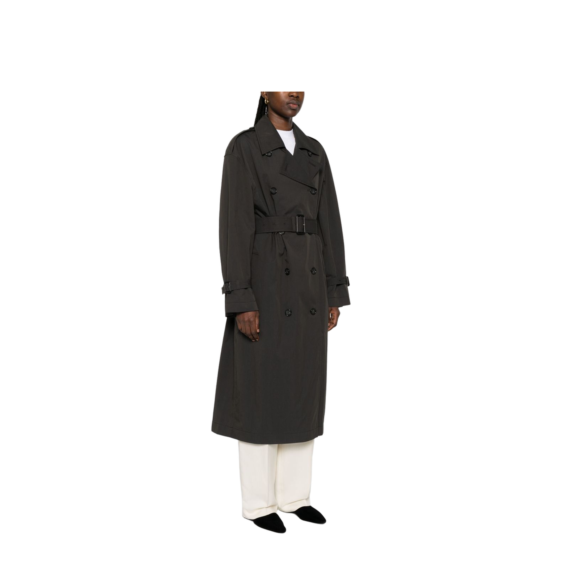 Cotton Blend Trench Coat