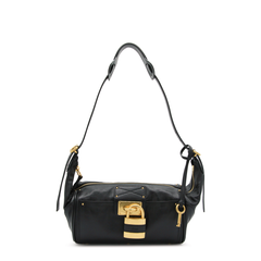 Paddington Grained Buffalo Leather Crossbody - Black