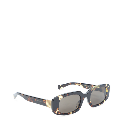 MAYFEYR - BVLGARI EYEWEAR - Tubogas Spotted Havana Rectangular Sunglasses - BV40084IHAVANA