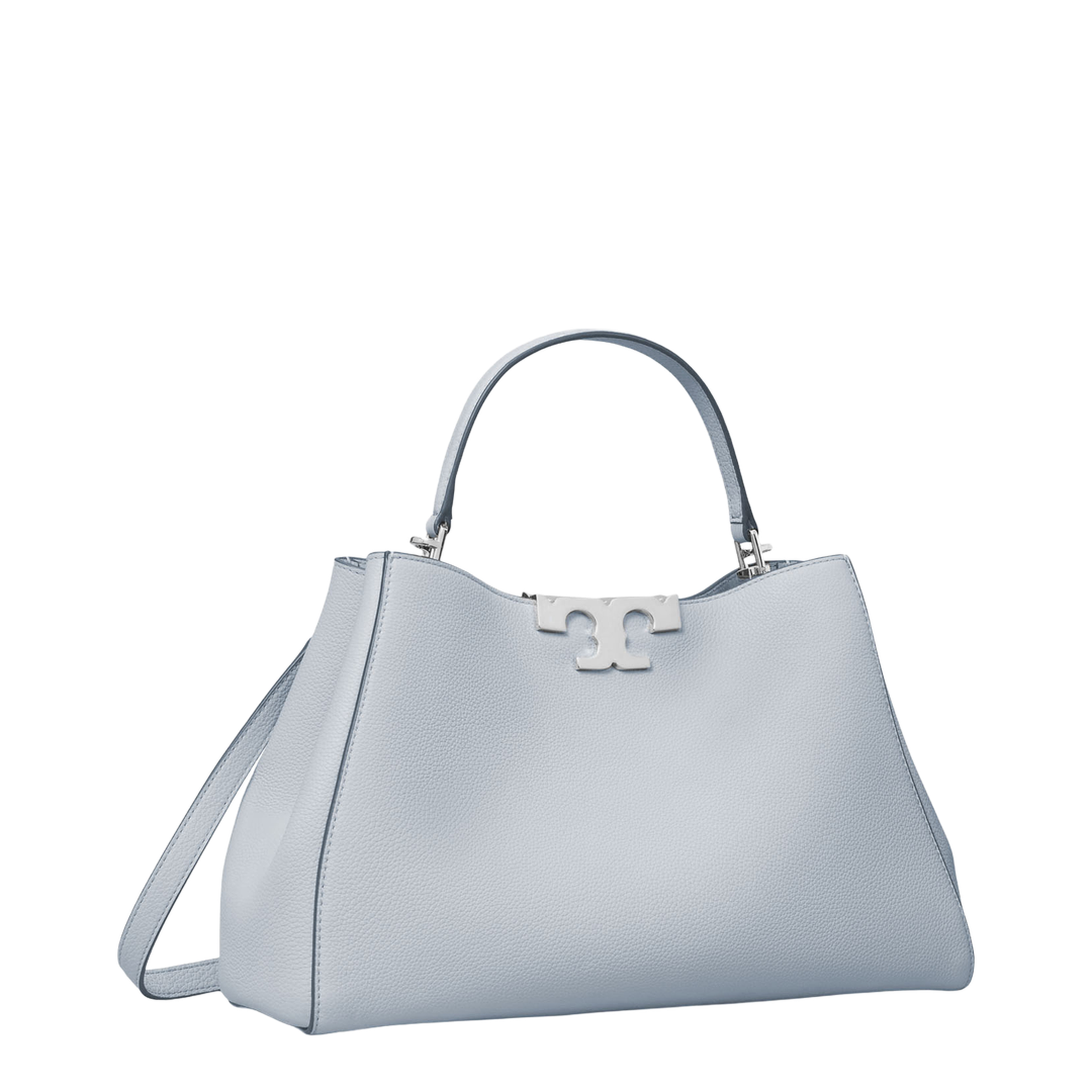 Eleanor Leather Handbag - Light Blue