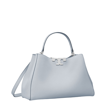 Eleanor Leather Handbag - Light Blue