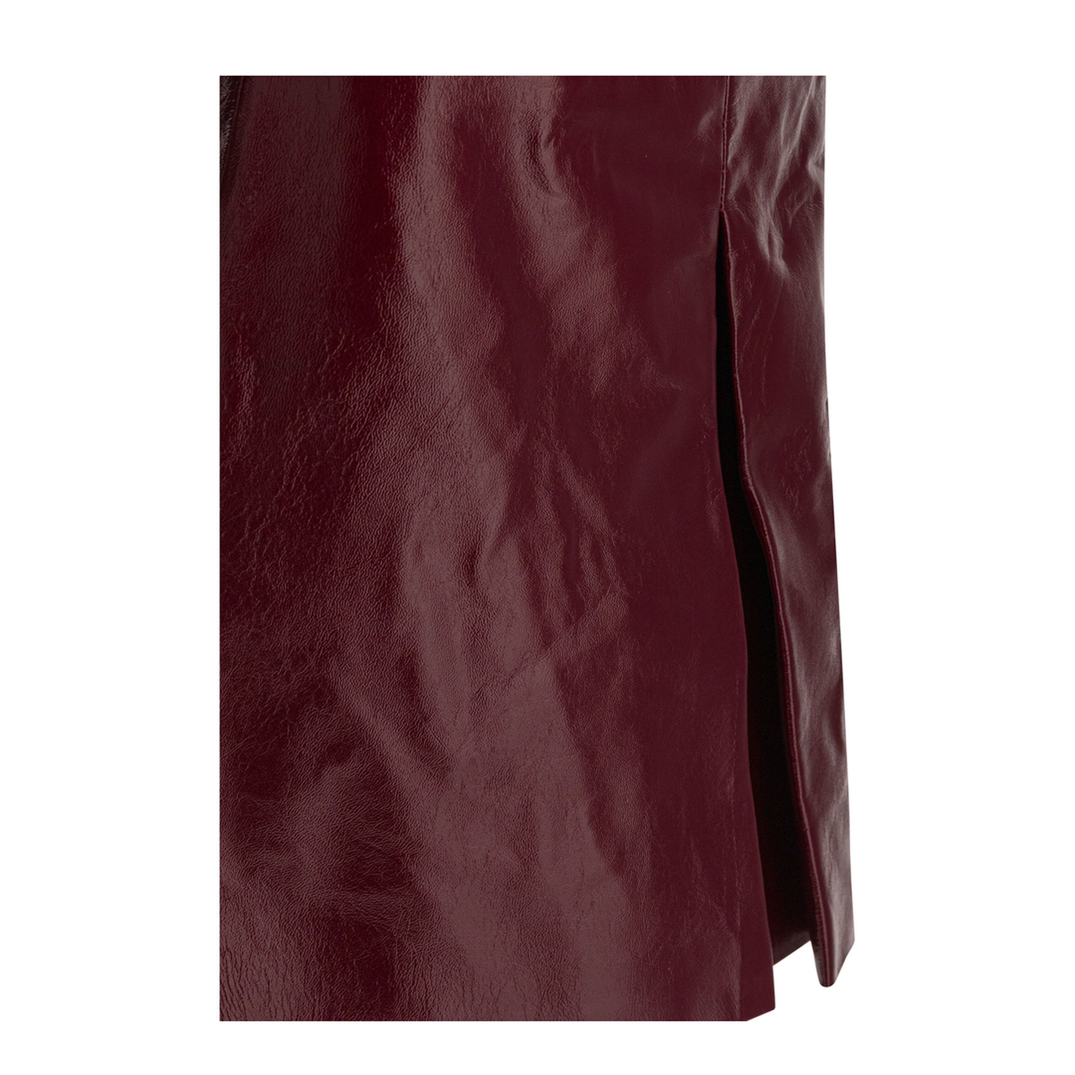 MAYFEYR - Self Portrait - Leather Miniskirt - PF25091SKBUBURGUNDY