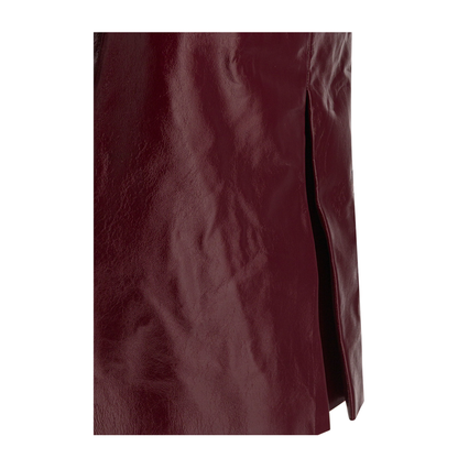 MAYFEYR - Self Portrait - Leather Miniskirt - PF25091SKBUBURGUNDY