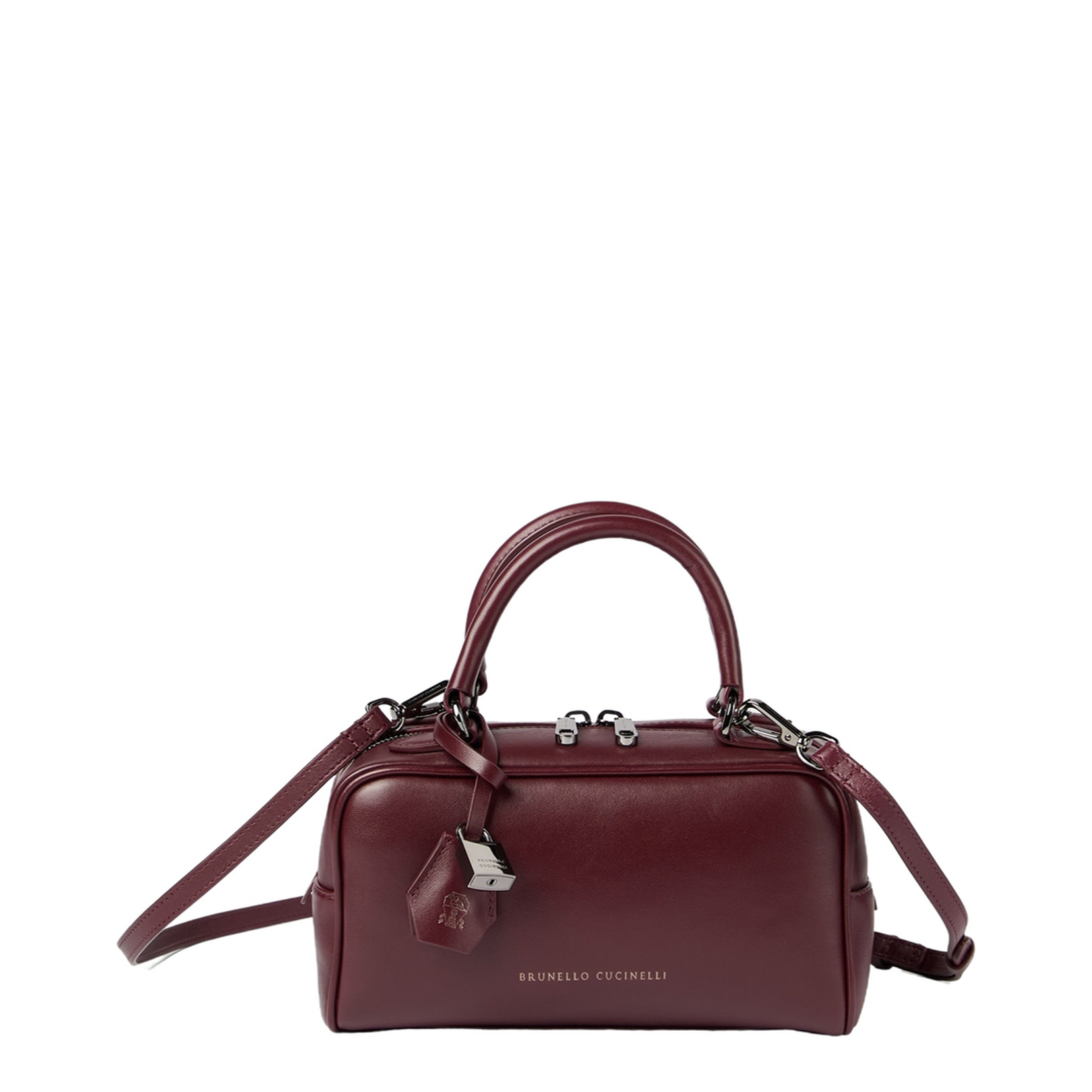 Explorer Small Boston Leather Shoulder Bag