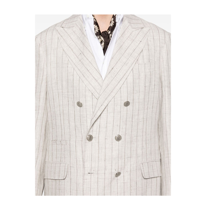 Linen Double-breasted Suit