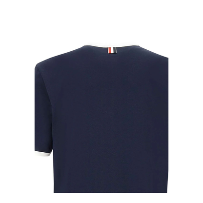 MAYFEYR - Thom Browne - Ss Ringer Tee In Medium Weight Jersey - MJS083A00042415