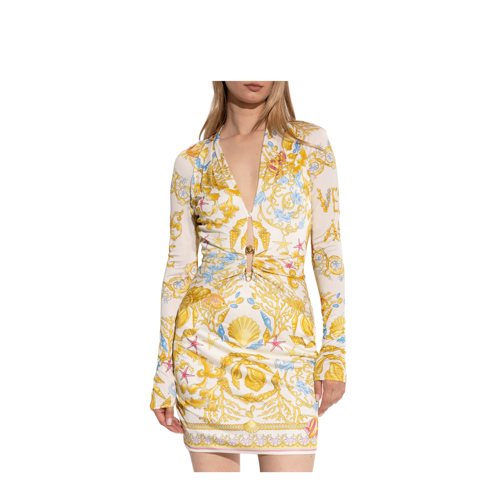 Dress with Underwater Barocco Print