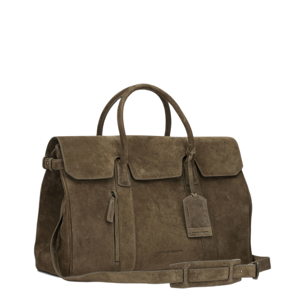 MAYFEYR - Officine Creative - Bostonian 001 Travel Bag - BOSTONIAN001LCACHEMIREOLIVE