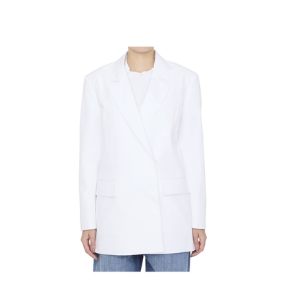Double-Breasted Blazer - White