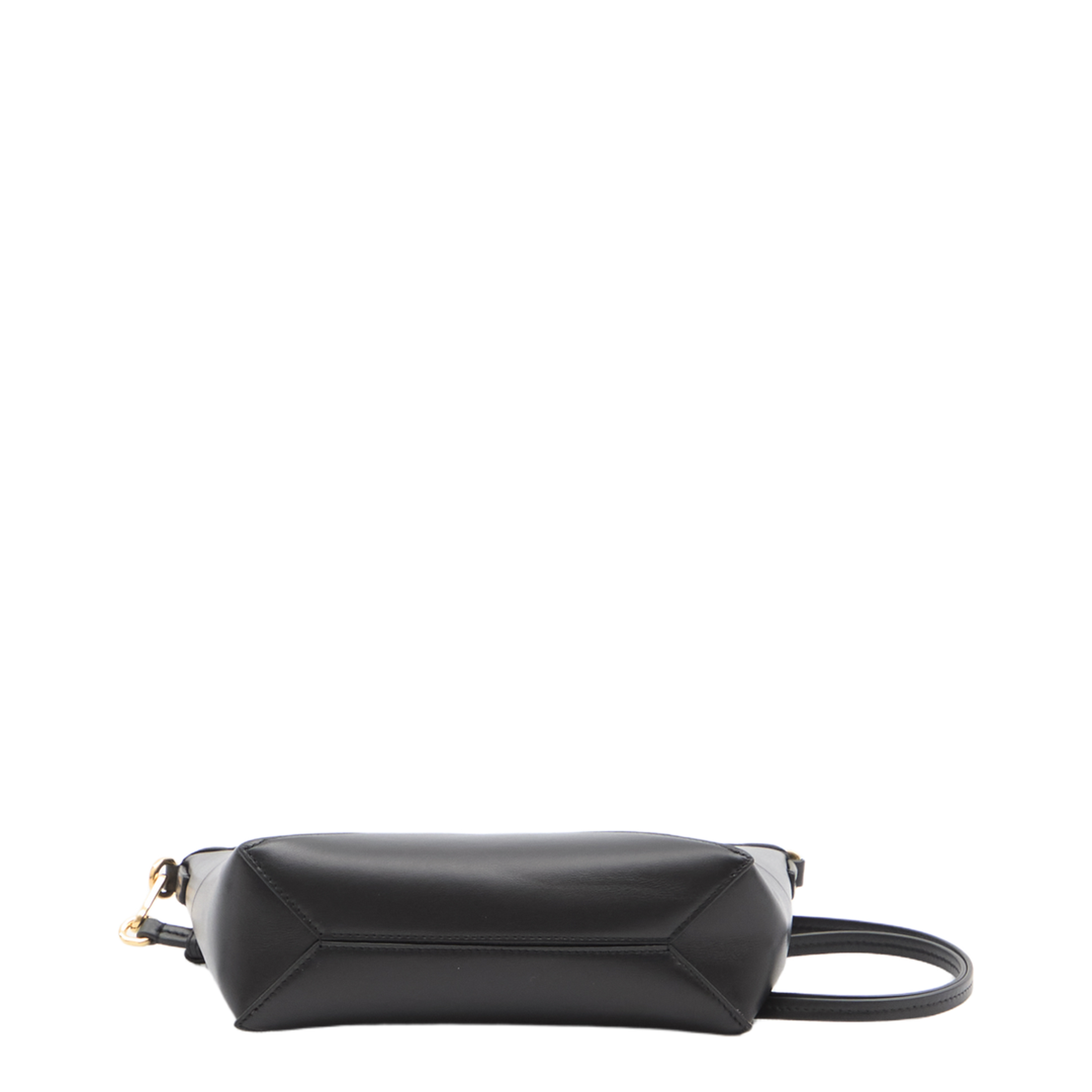 Puzzle Fold Leather Pouch - Black
