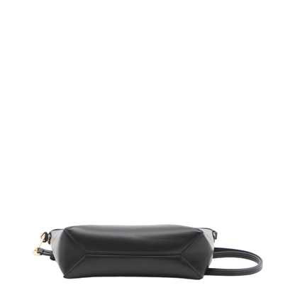 Puzzle Fold Leather Pouch - Black
