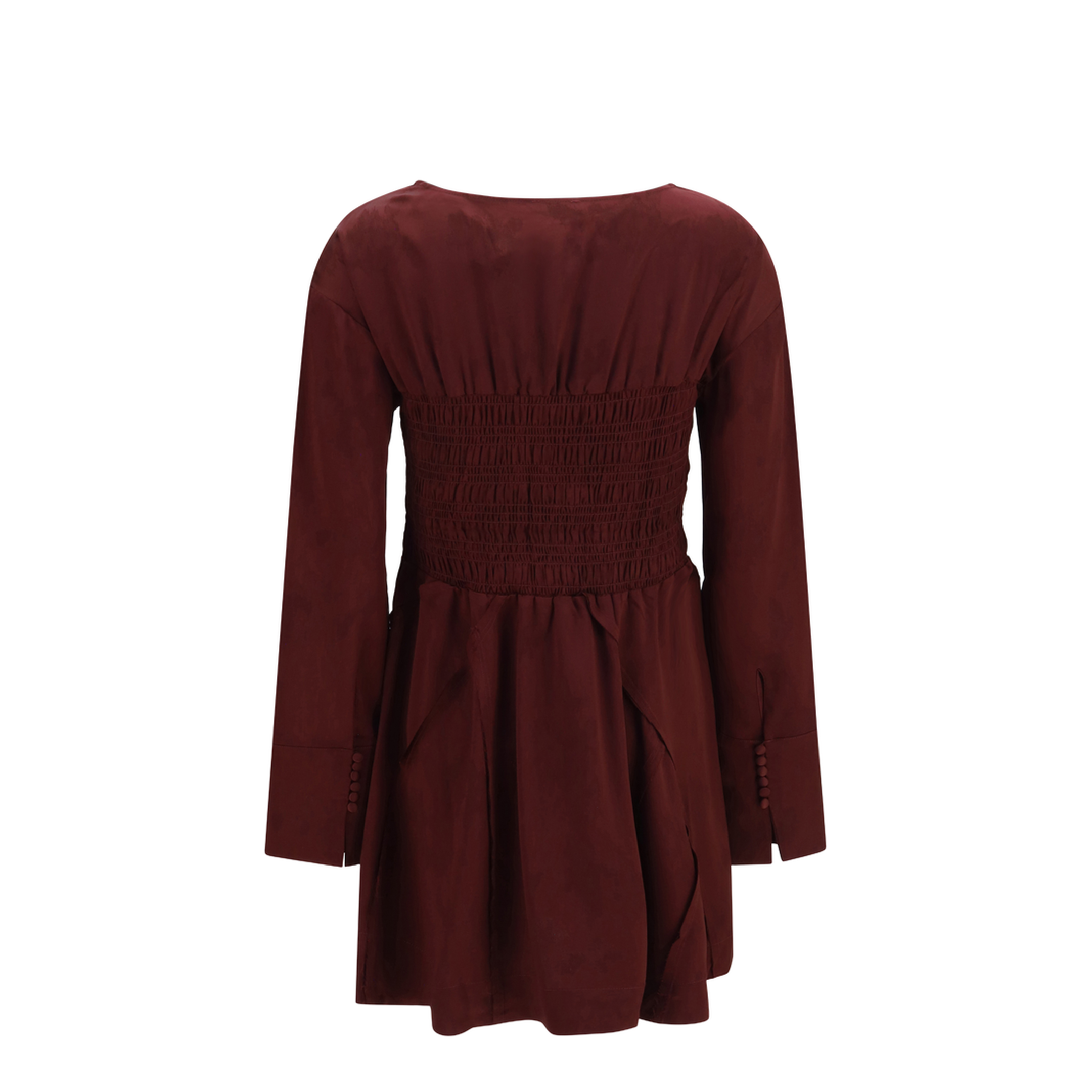 MAYFEYR - Ganni - Long-Sleeve Satin Mini Dress - A1030628