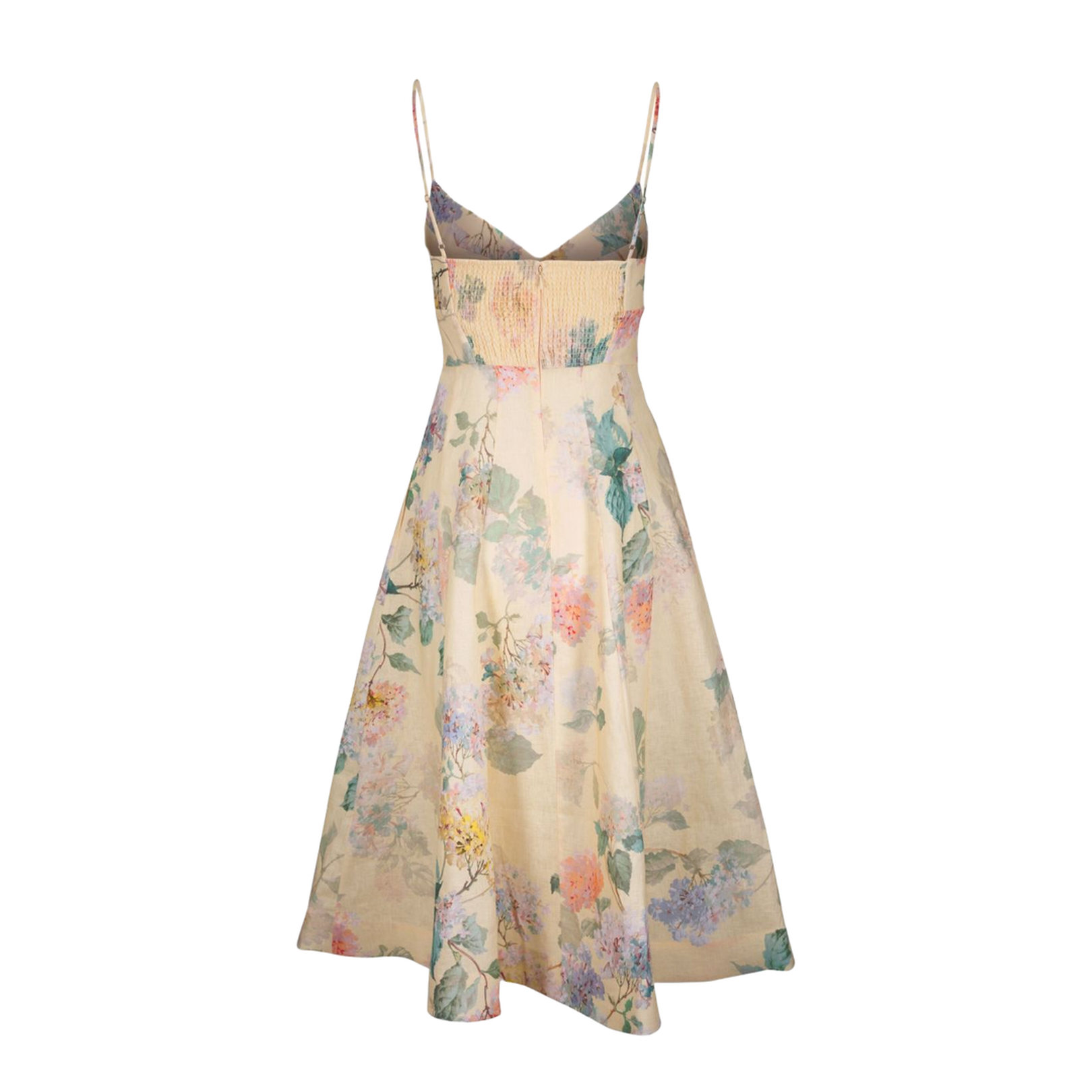 Printed Linen Maxi Dress