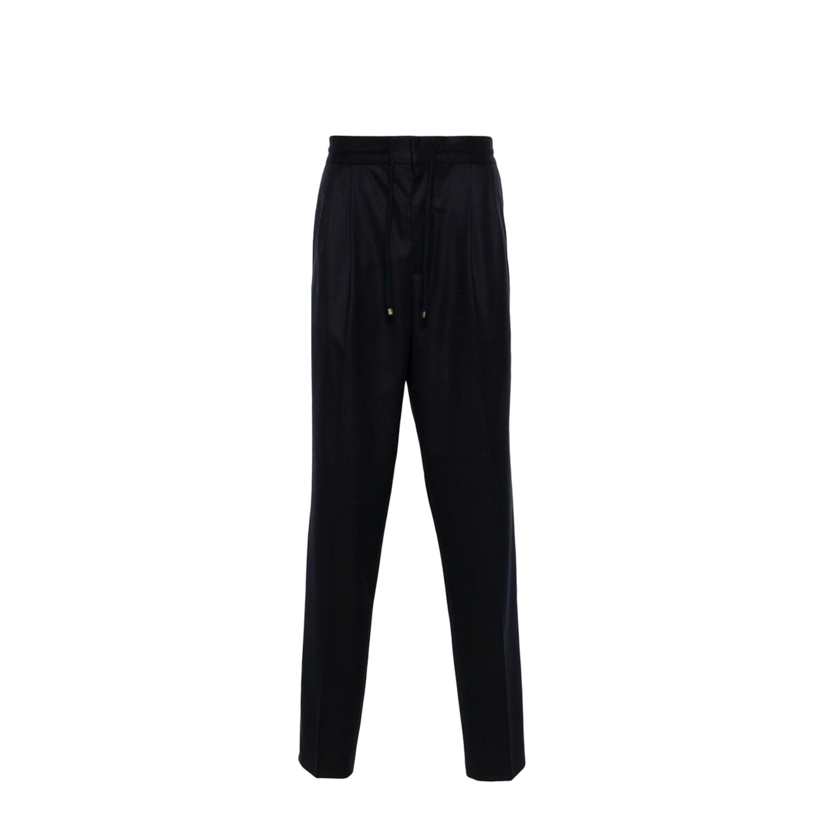 Leisure fit trousers in virgin wool flannel