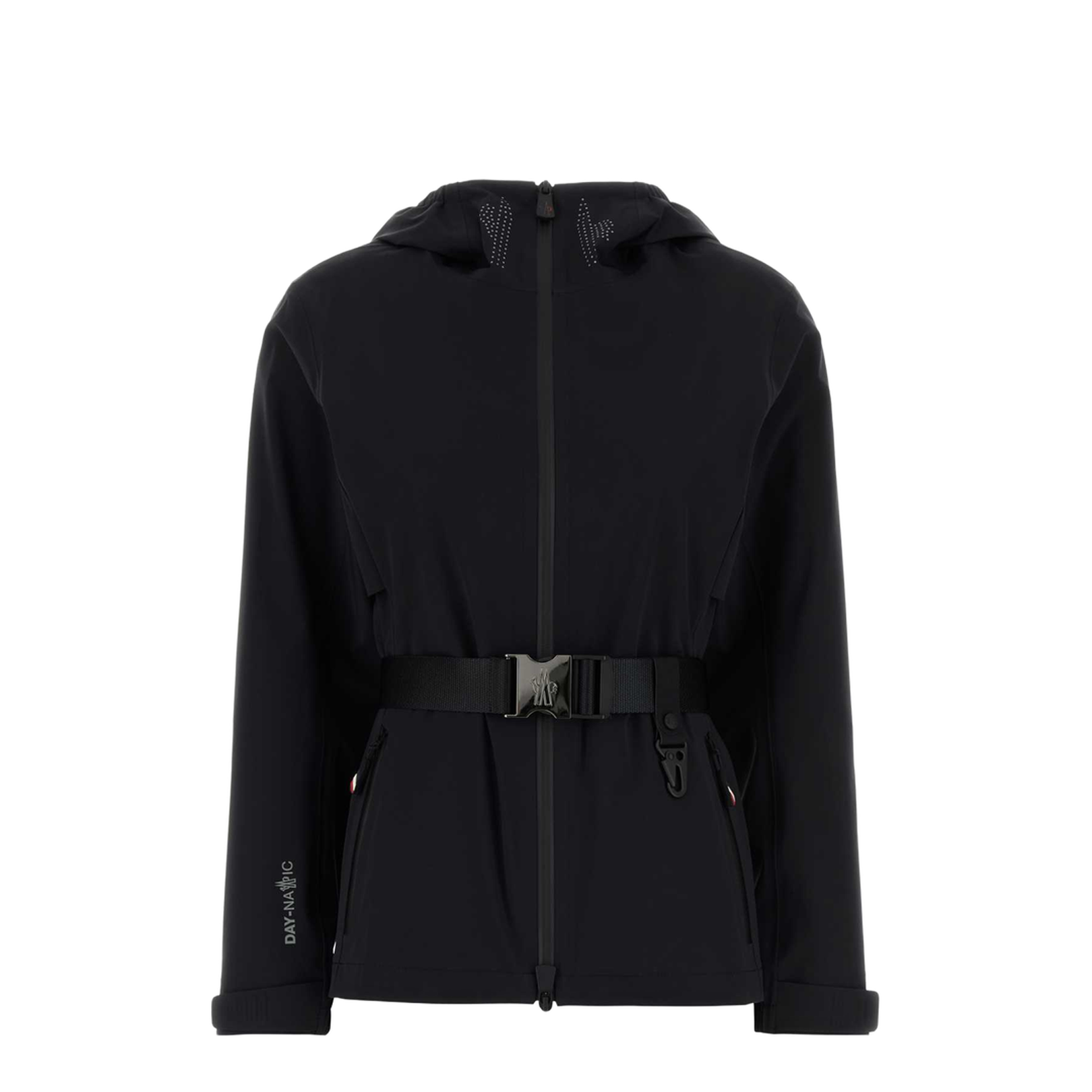 Black Stretch Nylon Fex Jacket