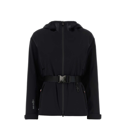 Black Stretch Nylon Fex Jacket